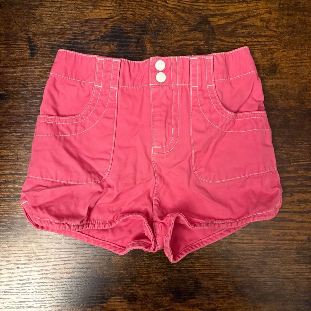 CIRCO Distressed Pink Shorts Cotton Elastic‎ Waist Pull On Casual (Girls 24M)